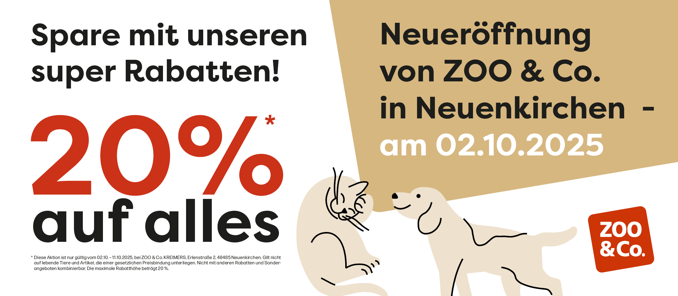 ZOO & Co. Neuenkirchen 20% auf alles*